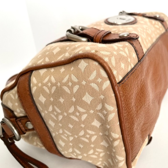 Fossil Maddox Satchel Reissue Fabric and Leather - Picture 8 of 14